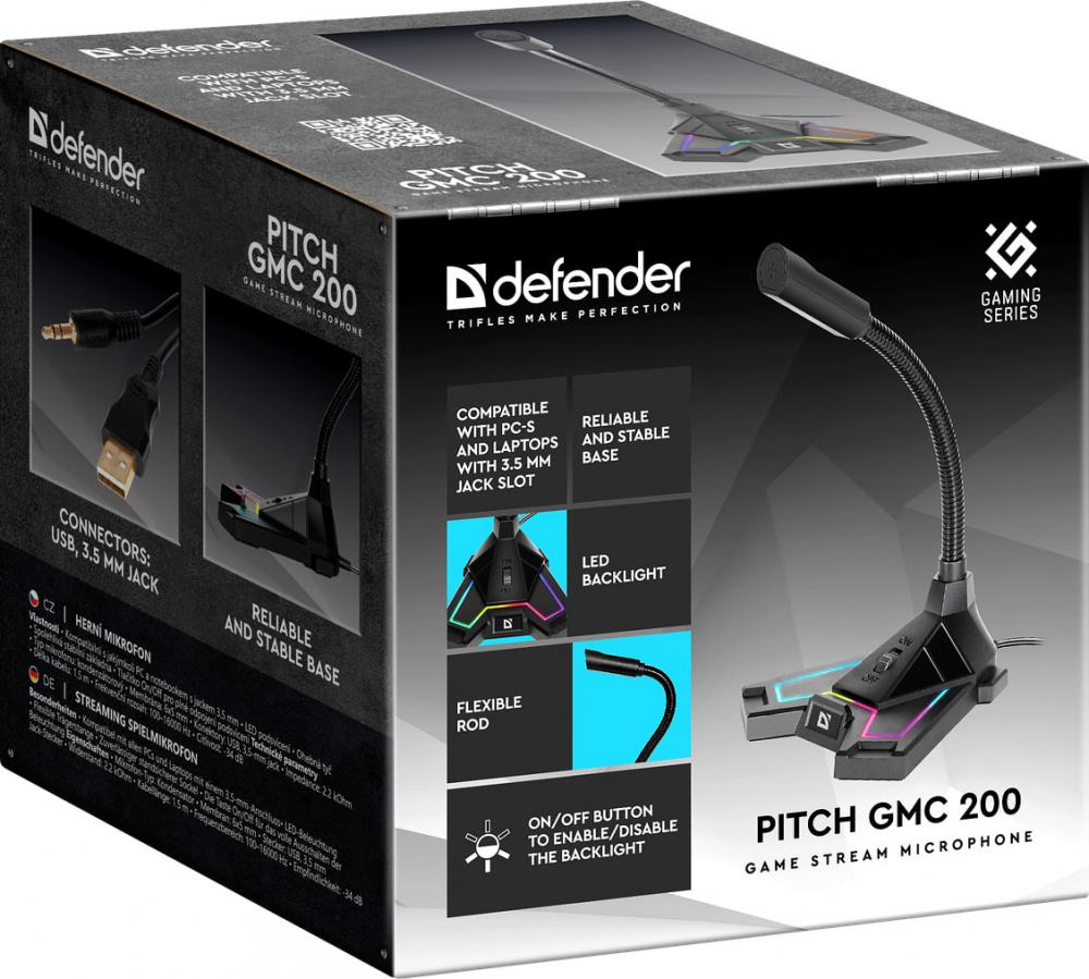 Проводной микрофон Defender Pitch GMC 200