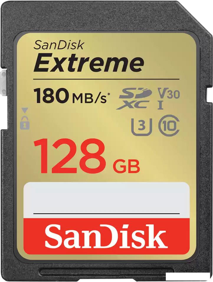 Карта памяти SanDisk Extreme SDXC SDSDXVA-128G-GNCIN 128GB