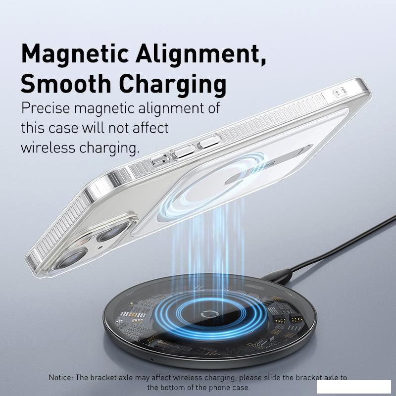 Чехол для телефона Baseus Magnetic Phone Case для iPhone 13 (прозрачный)